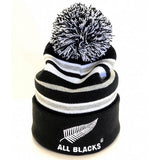 All Blacks - Stripe Pom Pom Beanie - O/S