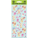Birthday Bear Glitter Sticker Sheet