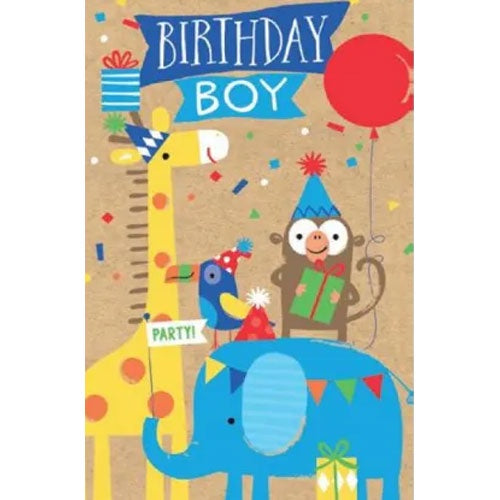 Birthday Card - Birthday Boy Animals
