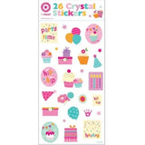 Hip Hip Birthday Crystal Sticker Sheet
