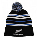 Black Ferns - Stripe Pom Pom Beanie