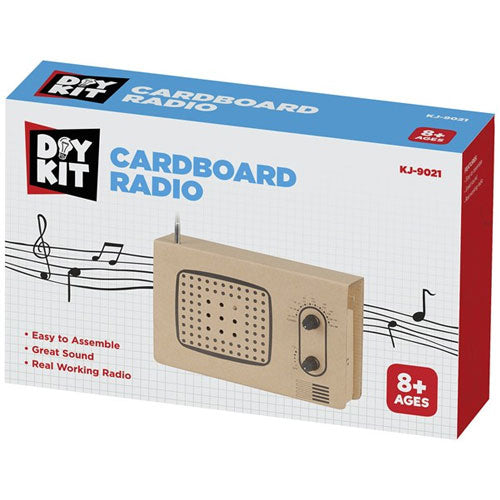 Cardboard Radio DIY Kit – Yellow Zebra