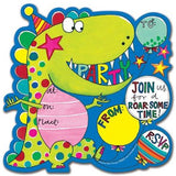 Dinosaur Die Cut Invitations