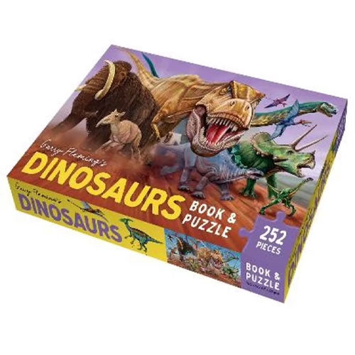 Gary Flemings - Dinosaurs - Book & Puzzle