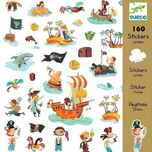 Pirate Stickers 160 Pieces