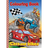 Colouring Book - Cars & Bikes