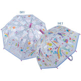 Floss & Rock - Clear Colour Changing Umbrella - Fantasy