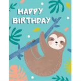 Happy Birthday Sloth - Mini Card