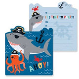 Invitations - Ships Ahoy - 8 Pack