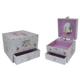 Musical Jewellery Box - Small with Draw - Ballet Shoes