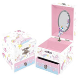 Musical Jewellery Box - Small with Draw - Unicorn