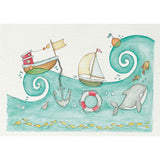 Customisable Baby Art Print - Sea