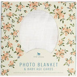 Photo Blanket & Milestone Set - Water Colour Roses