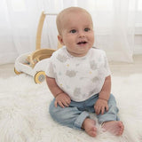 2 Pack Cotton Bibs - Mason/Blue Dots