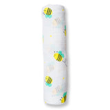 Lulujo - Classic Muslin Swaddle - Bumbling Bee