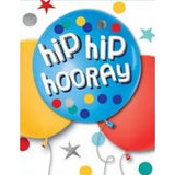 Mini Birthday Card - Hip Hip Hooray Balloons