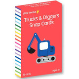 Little Genius - Snap Cards - Trucks & Diggers