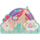 Invitations - Rainbow Unicorn - 8 Pack