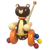 Wooden Push Along Toy - Bear