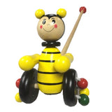 Wooden Push Along Toy - Bee