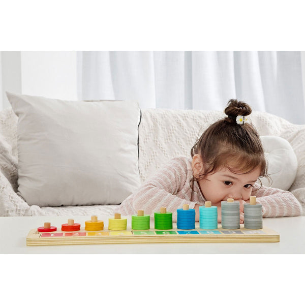 Counting Stacker – Yellow Zebra