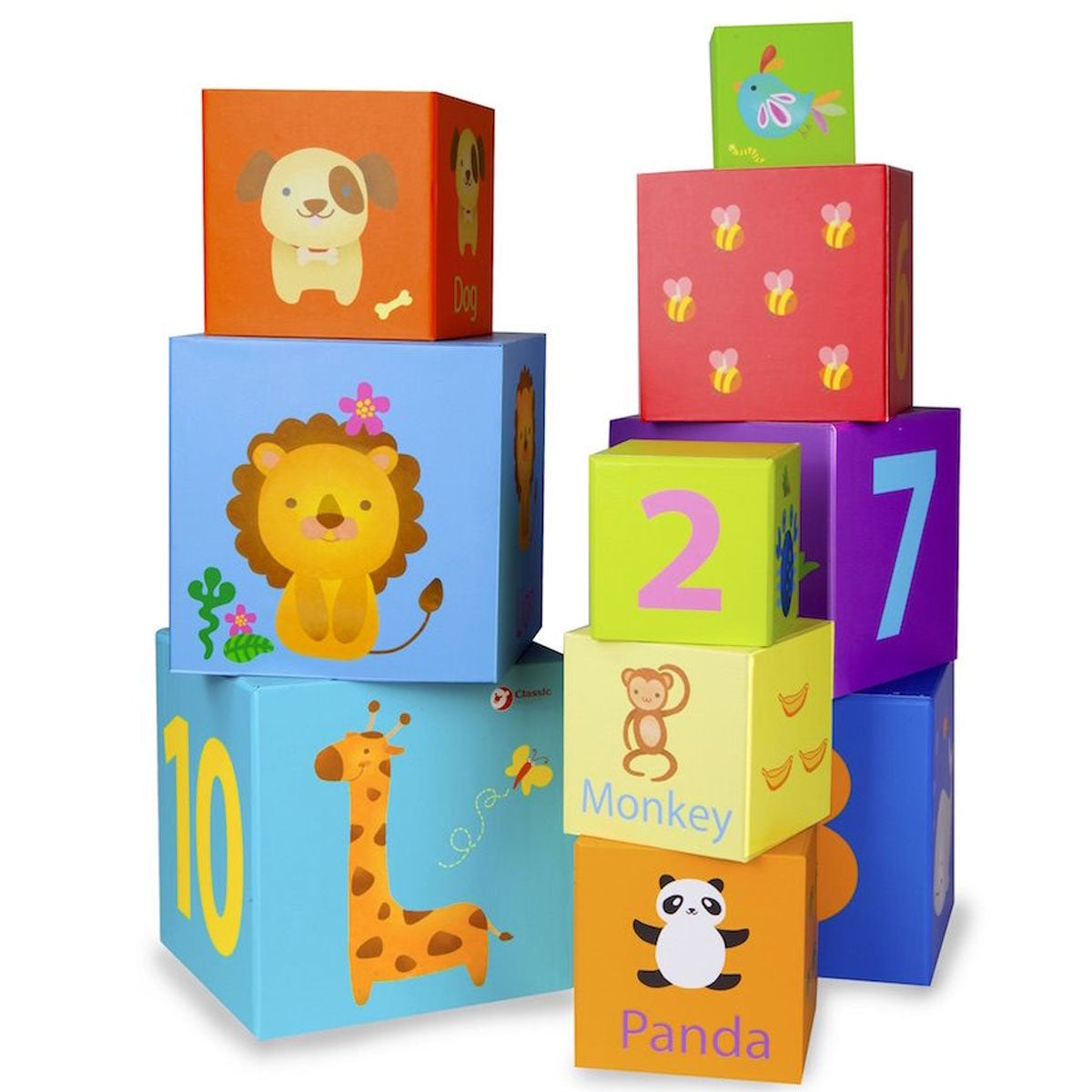 Stacking Cubes – Yellow Zebra