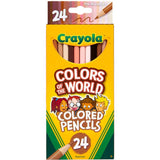Crayola - Coloured Pencils - Colours Of The World - 24 Pack
