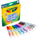 Crayola - Ultra Clean Washable Broad Line Markers - 10 Pack